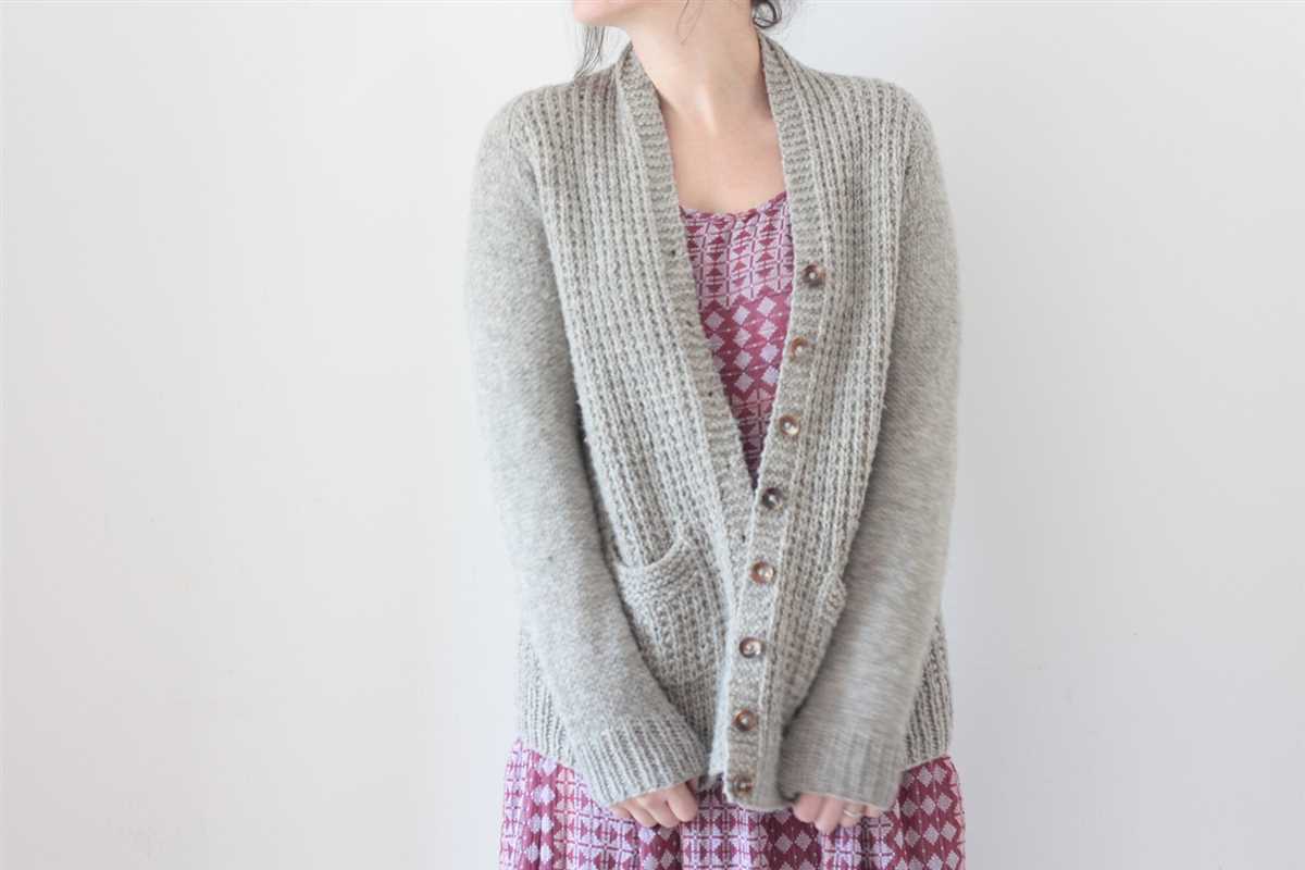 Knitting pattern boyfriend cardigan