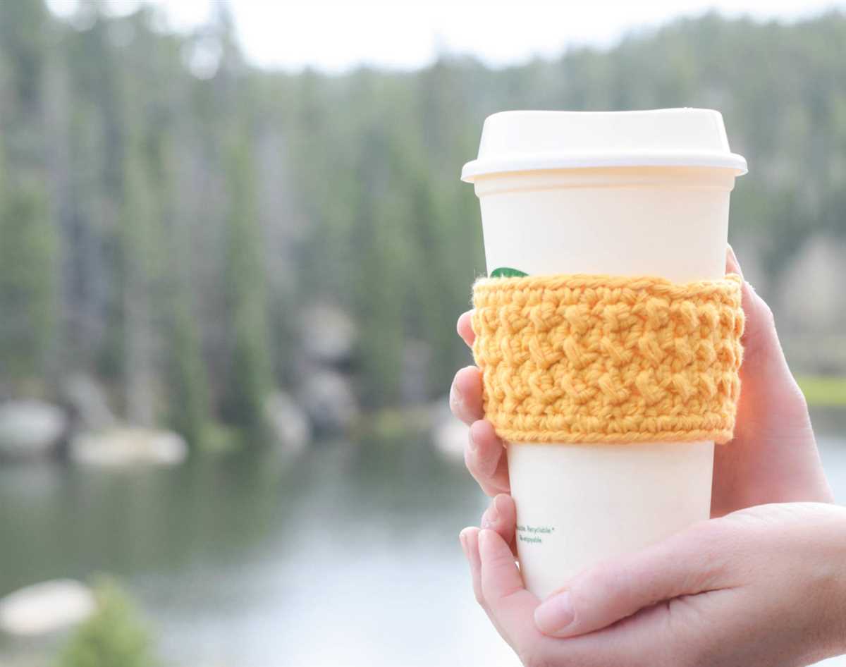 Knitting pattern coffee cup sleeve