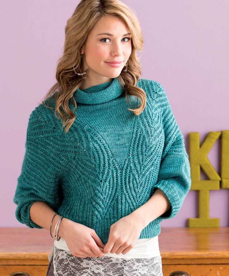 Knitting pattern cowl neck sweater