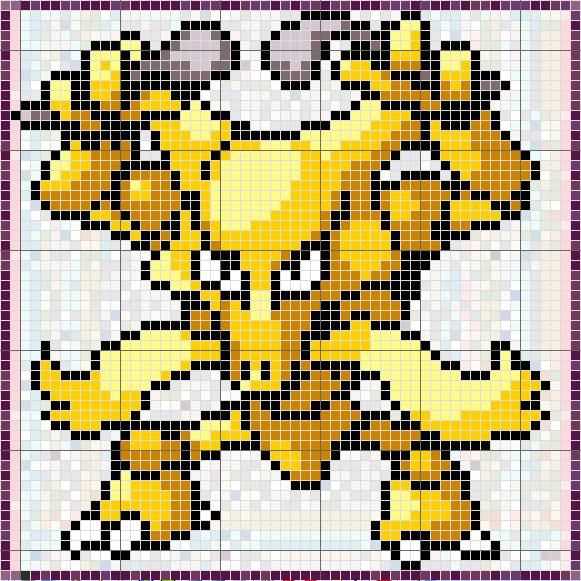 Knitting pattern for pokemon characters