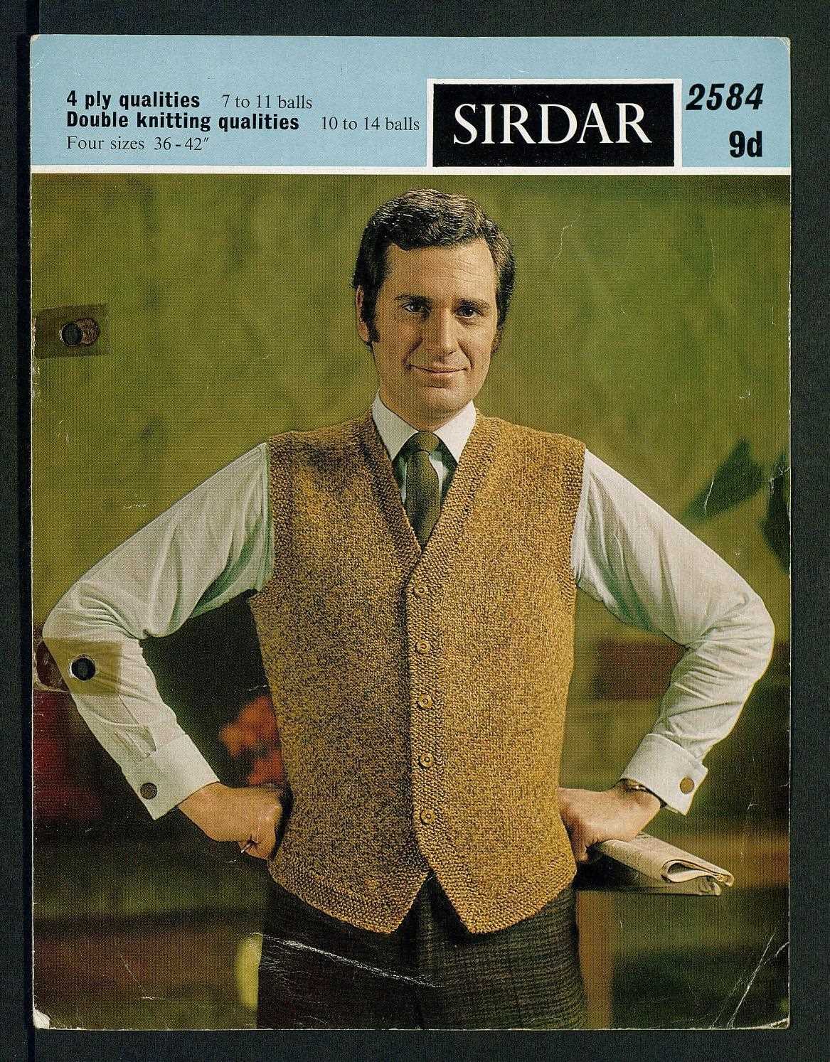 Knitting pattern for waistcoat