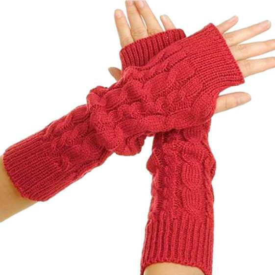 Knitting pattern for wrist warmers with thumb