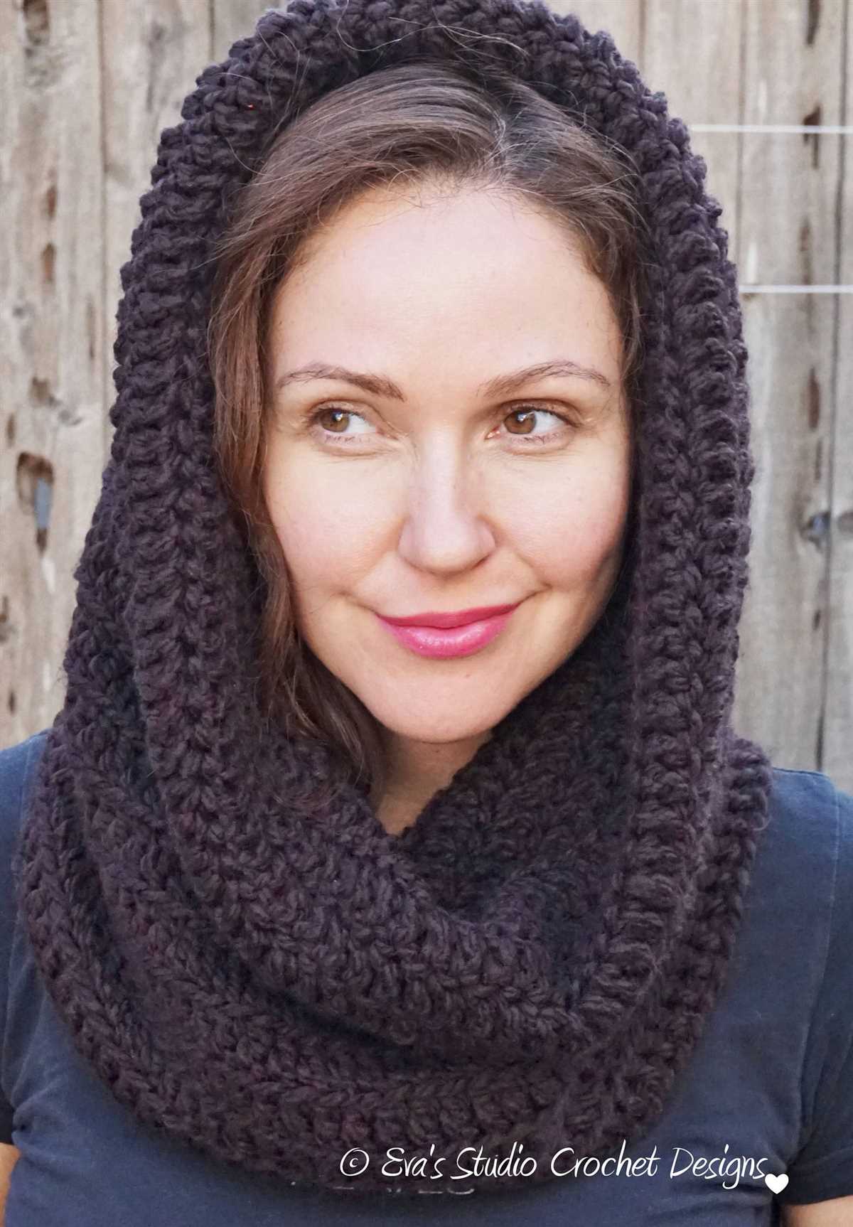 Knitting pattern infinity scarf hood