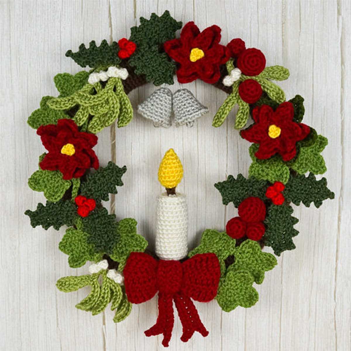 Knitting patterns for christmas wreaths