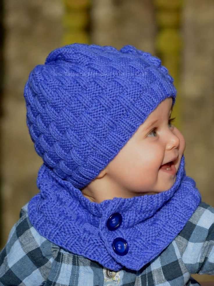 Knitting patterns for scarf and hat sets