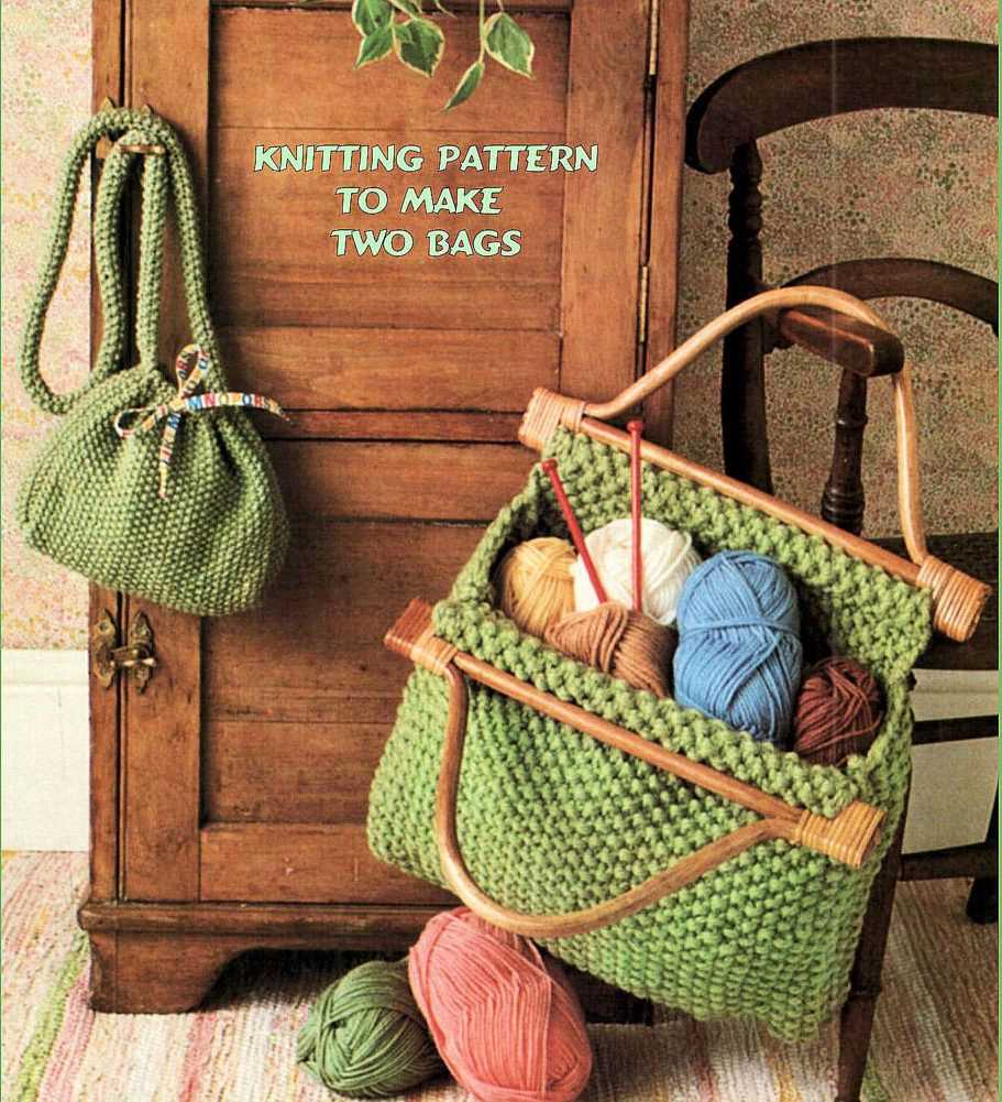 Knitting project bag pattern