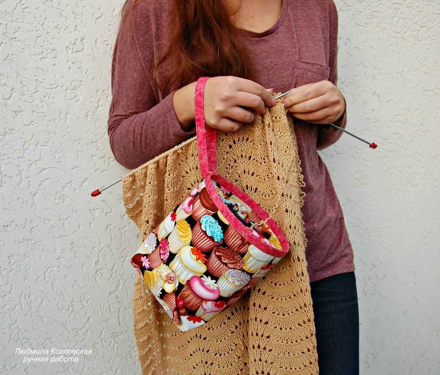 Knitting project bag pattern