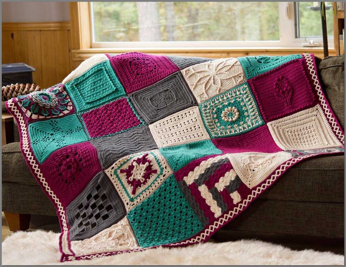 Knitting sampler squares free pattern