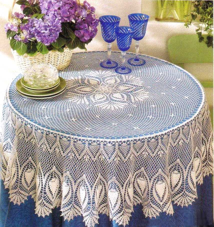 Knitting tablecloth pattern