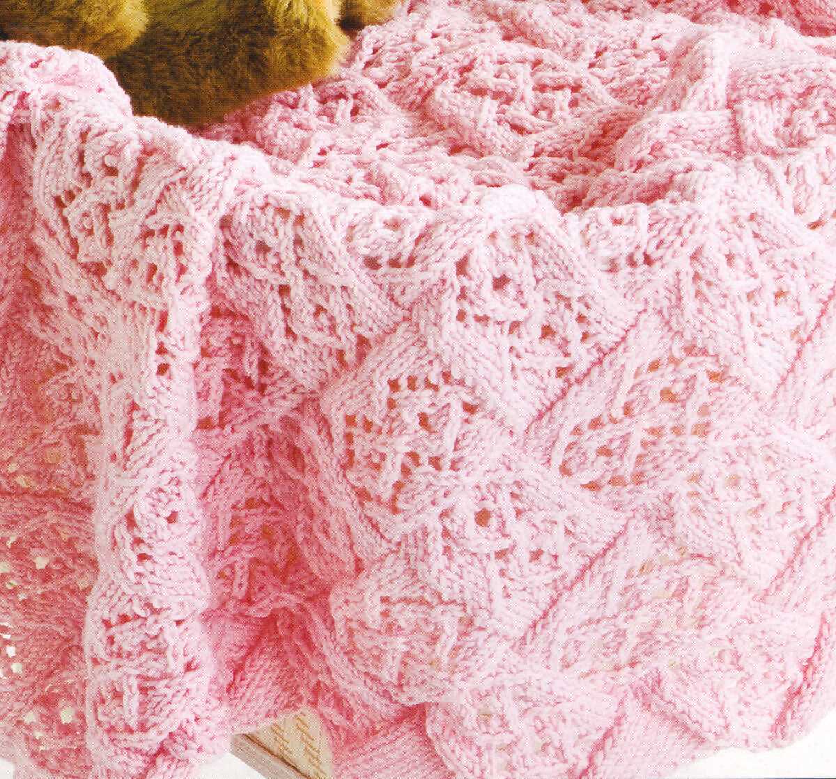 Lace blanket knitting pattern