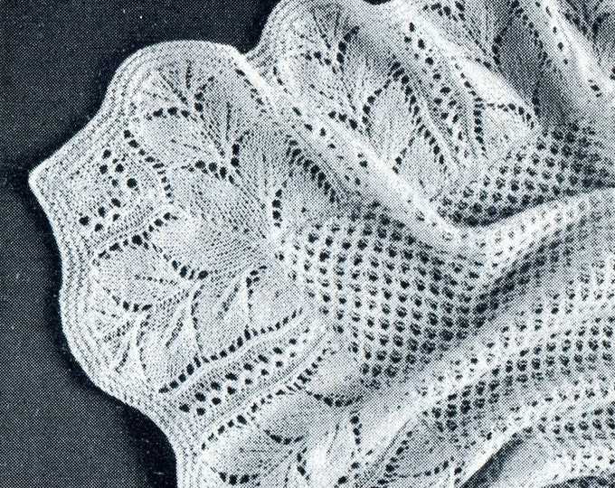 Lace blanket knitting pattern