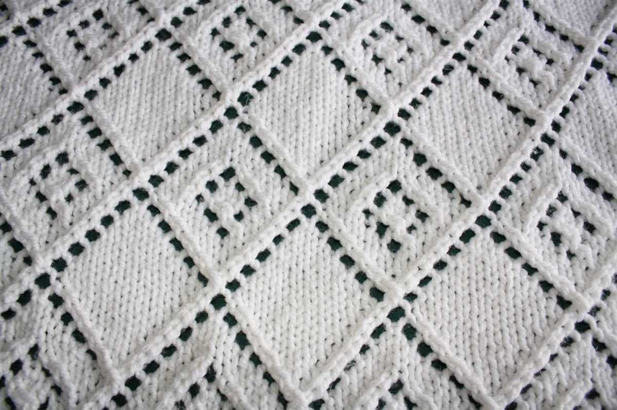 Lace blanket knitting pattern