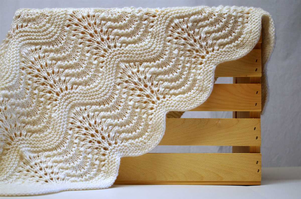 Lace blanket knitting pattern