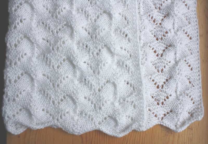 Lace blanket knitting pattern