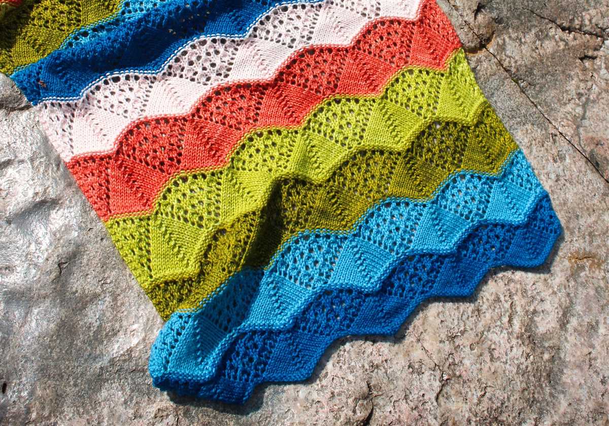 Lace blanket knitting pattern