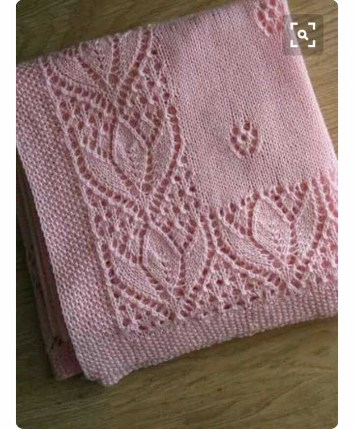 Lace blanket knitting pattern