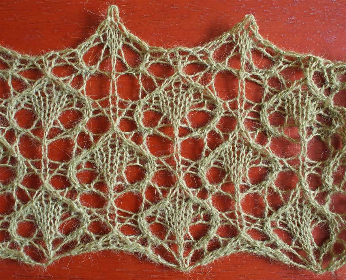Lace knitting stitch patterns