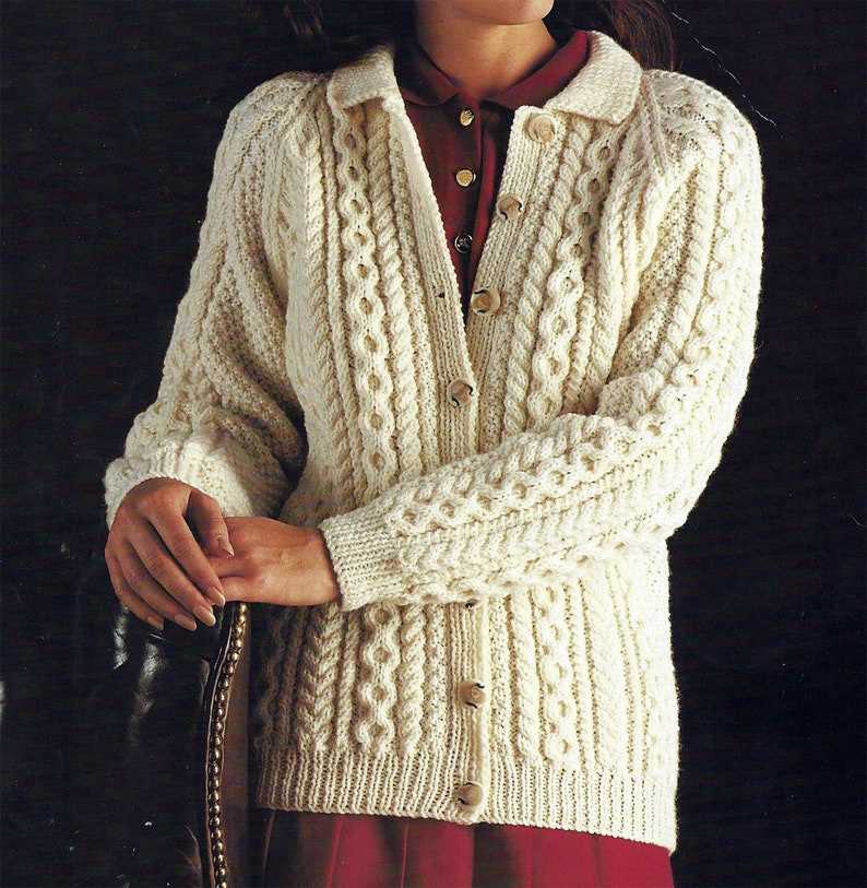 Ladies aran cardigan knitting patterns