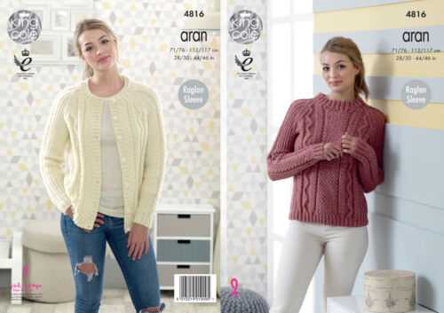 Ladies aran cardigan knitting patterns uk