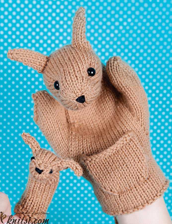 Lamb chop puppet knitting pattern