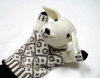 Lamb chop puppet knitting pattern