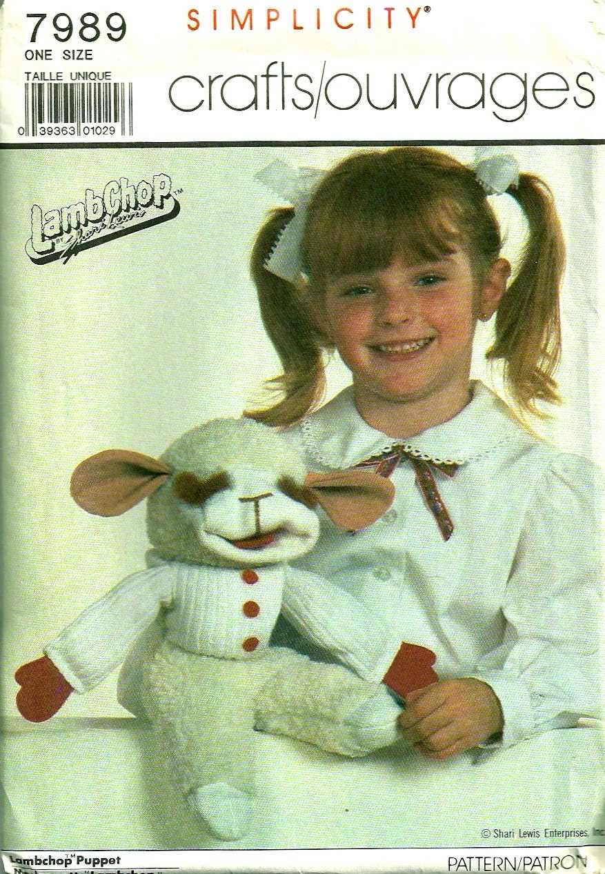 Lamb chop puppet knitting pattern