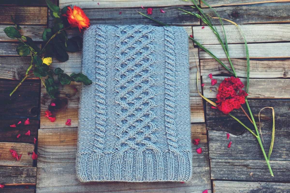 Laptop sleeve knitting pattern