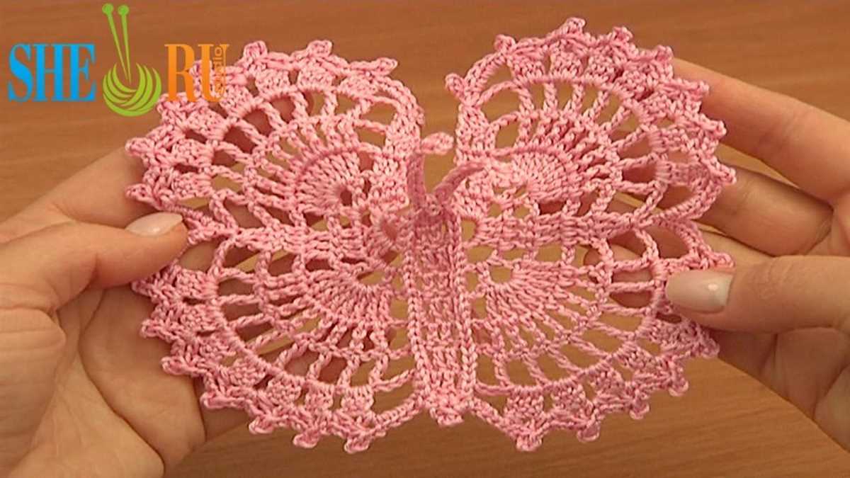 Large butterfly knitting pattern