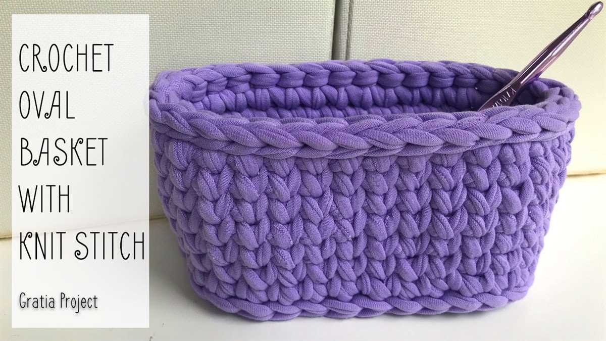 Large knitted basket pattern free