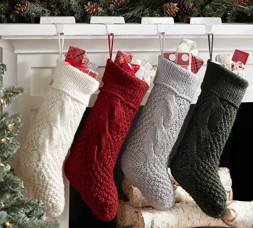 Large christmas stocking knitting pattern