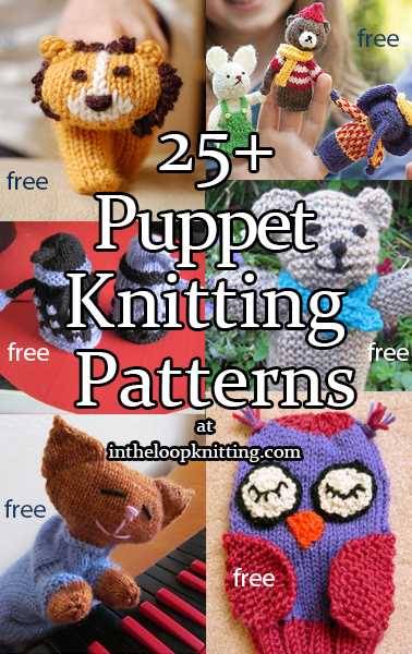 Lion hand puppet knitting pattern