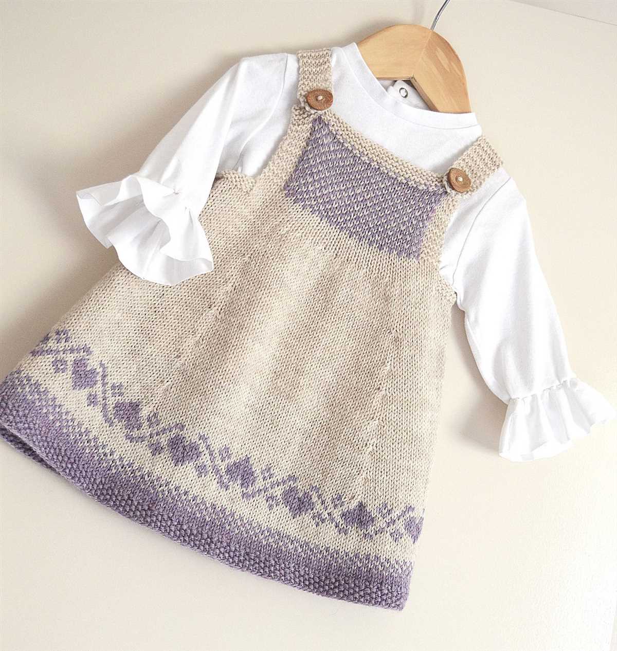 Little sisters dress knitting pattern