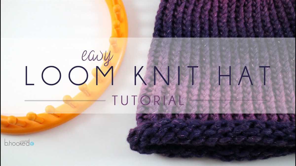 Long loom knitting instructions patterns