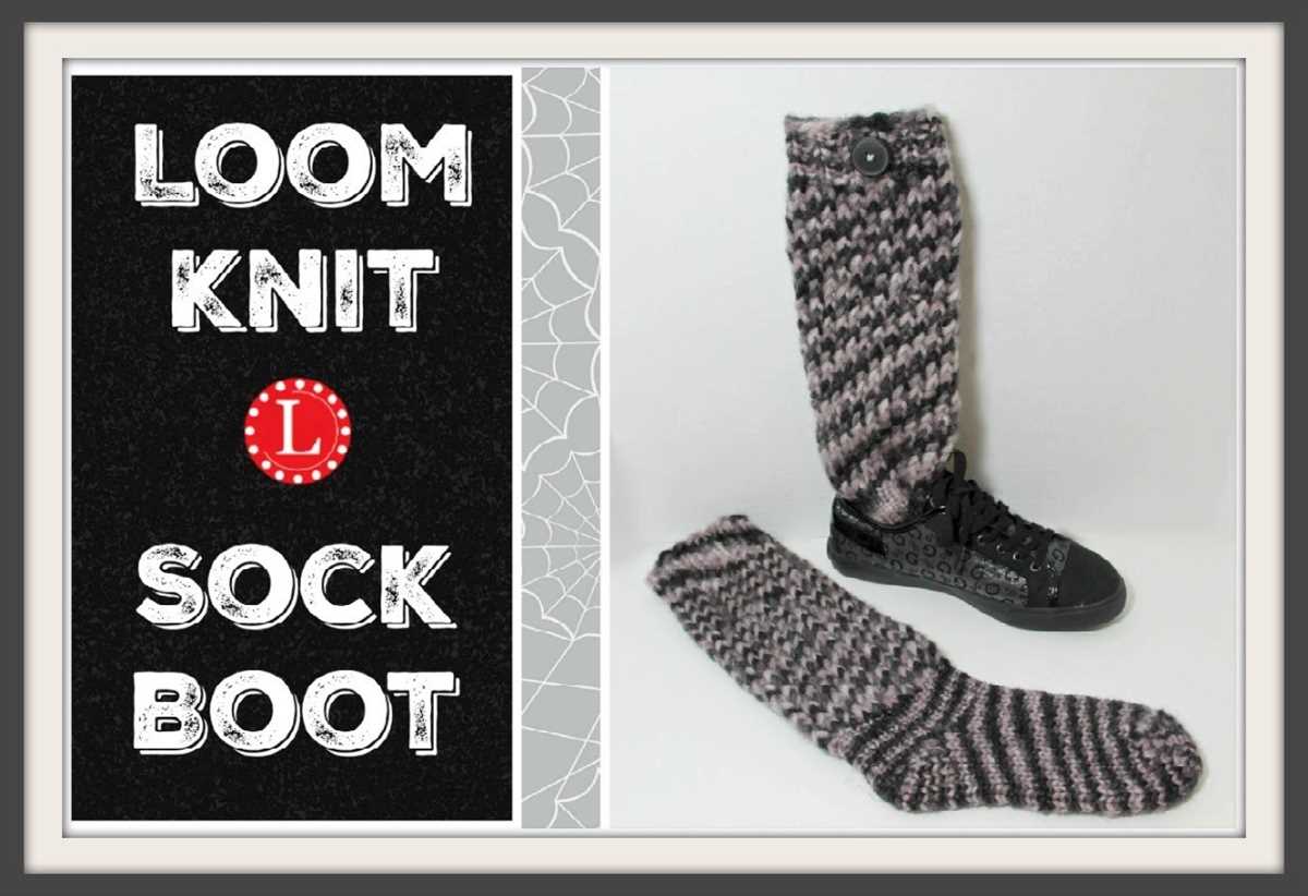 Loom knit leg warmer pattern