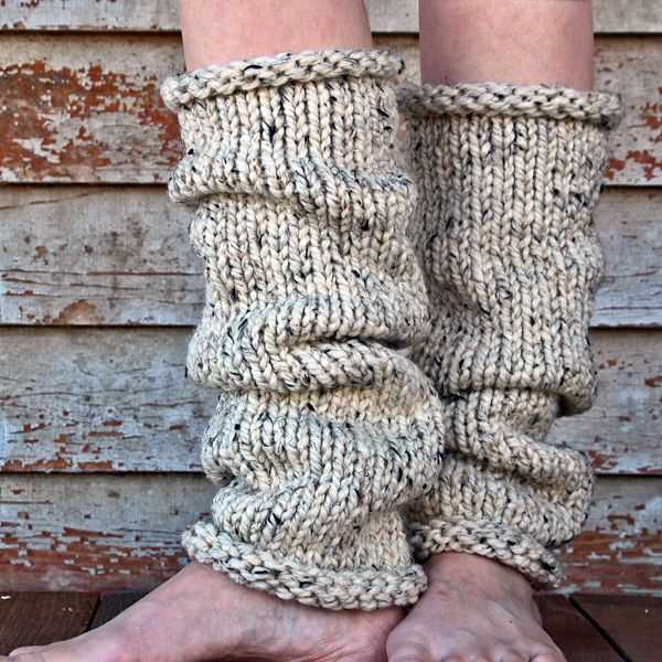 Loom knit leg warmer pattern