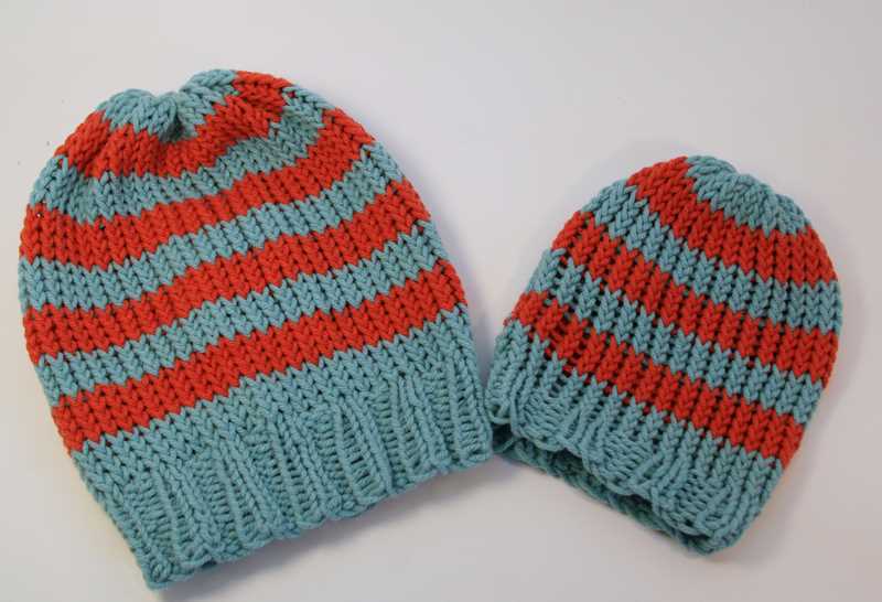 Loom knit beanie pattern