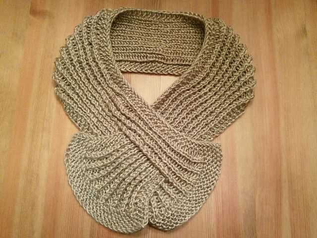 Loom knit cowl neck scarf pattern