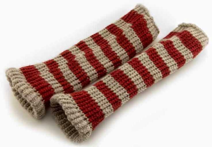 Loom knit leg warmer pattern