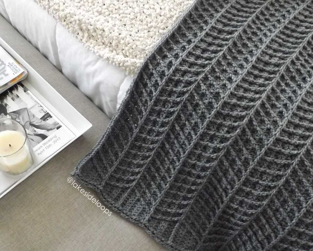 Loopy blanket knitting pattern