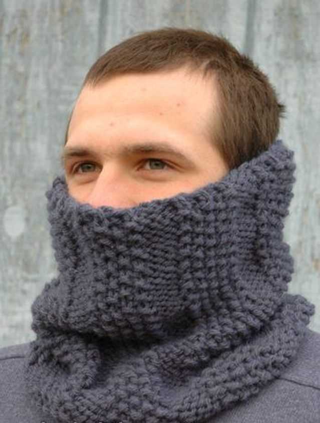 Male snood knitting pattern