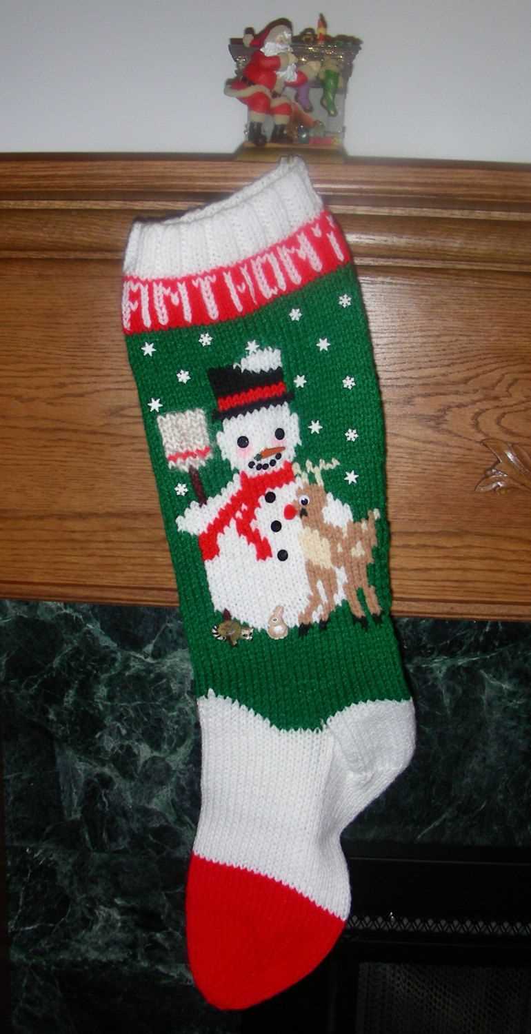 Mary maxim knitted christmas stocking patterns