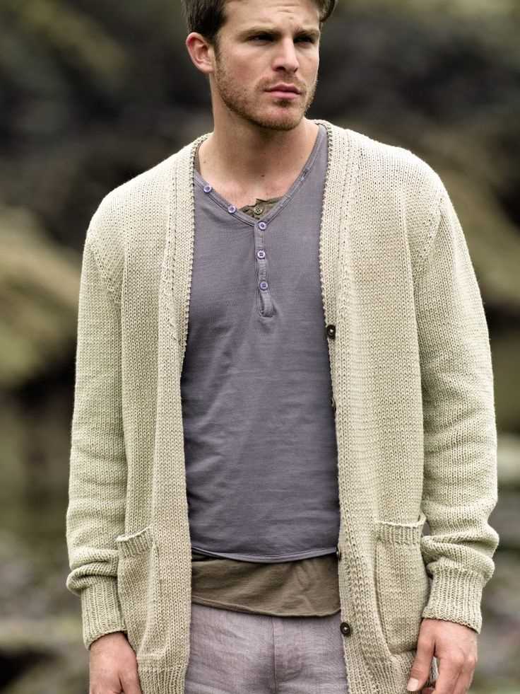 Men's cardigan knitting pattern