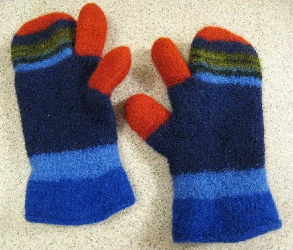 Men's half finger gloves knitting pattern free