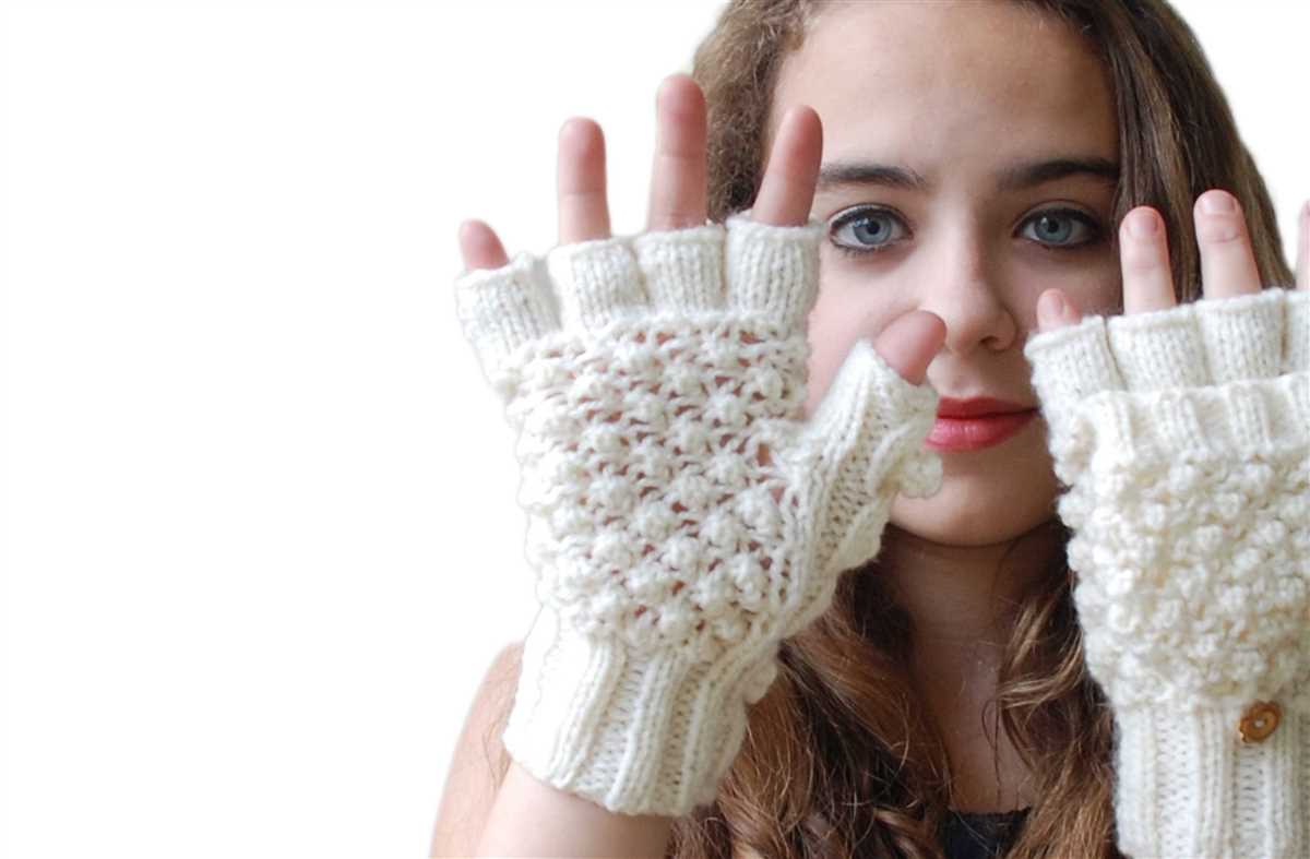 Men's half finger gloves knitting pattern free