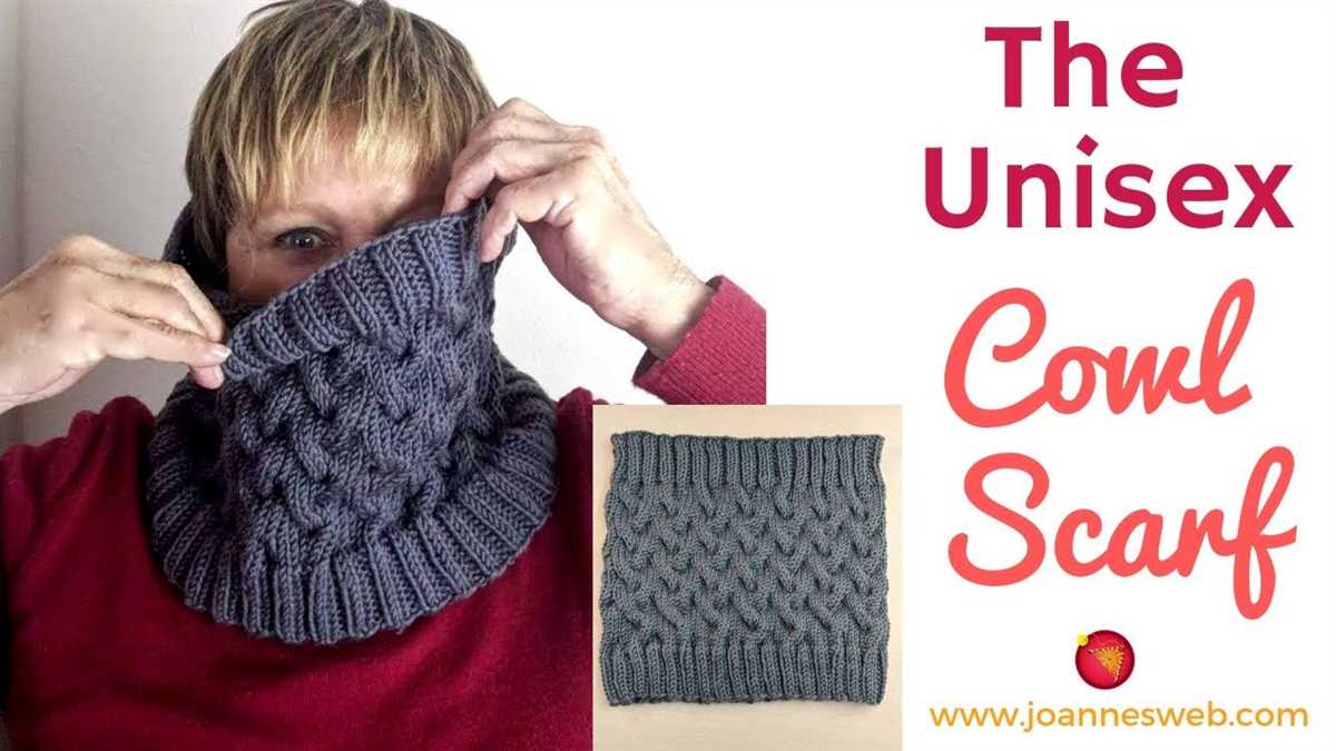 Mens cowl knit pattern