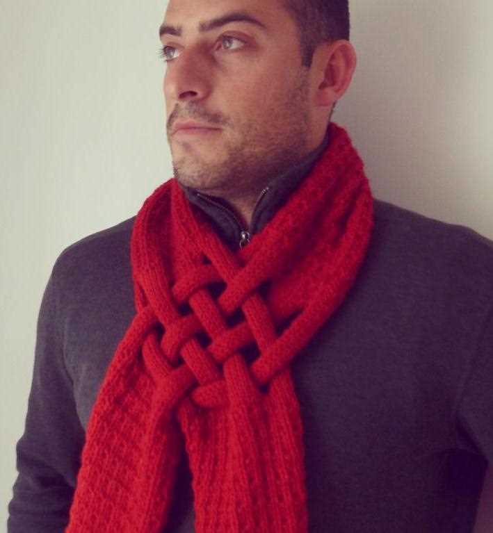 Mens knit scarf pattern