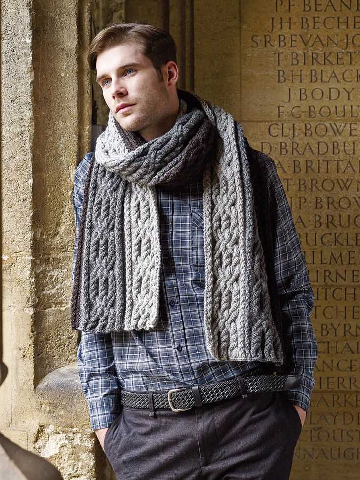 Mens knit scarf pattern