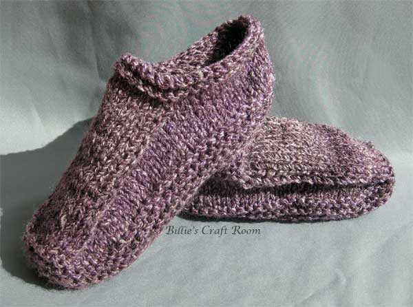 Mens knit slippers free pattern