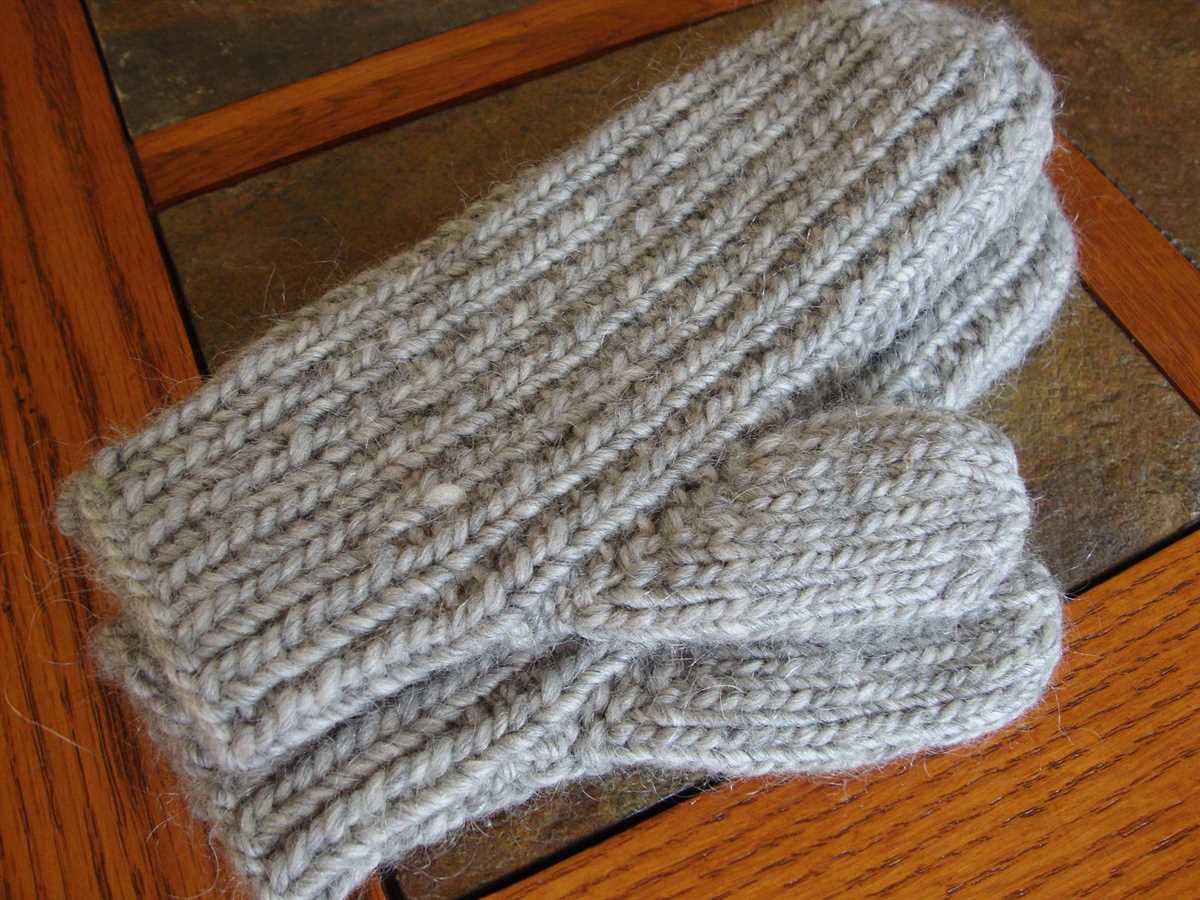 Mens knitted mittens free pattern