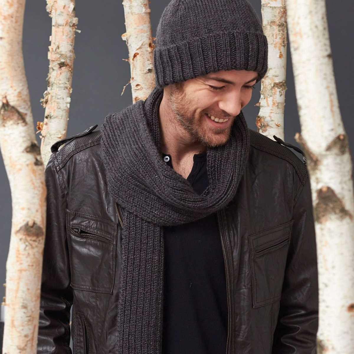 Mens scarf pattern knit free